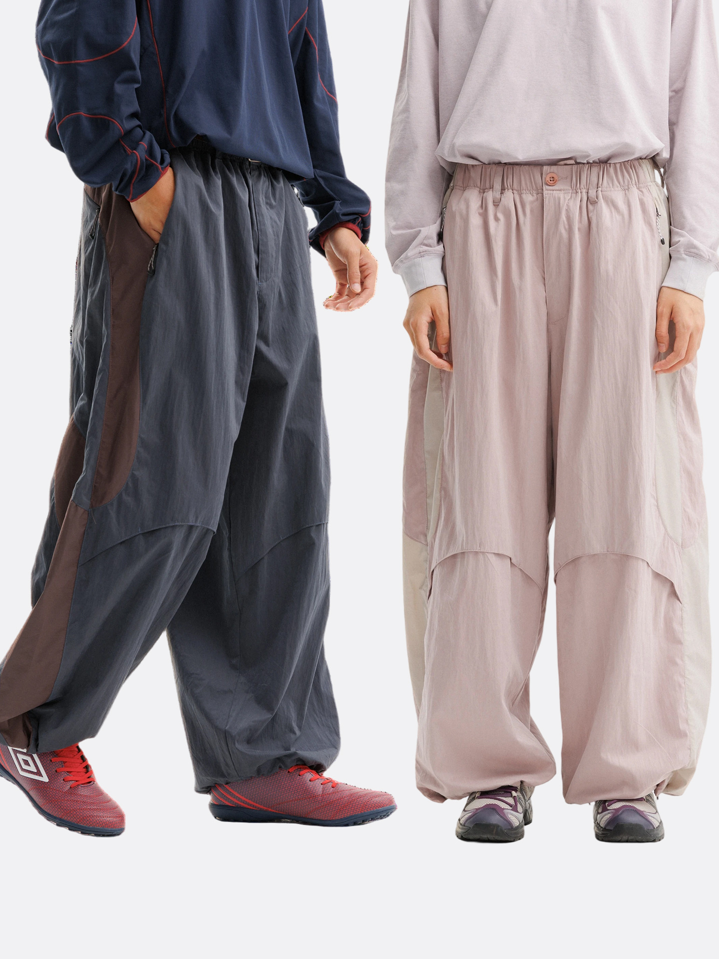 Flota Negra al aire libre montaña suelta pantalones paracaidistas de secado rápido hombre y mujer pantalones de trabajo de piernas anchas pantalones casuales rectos