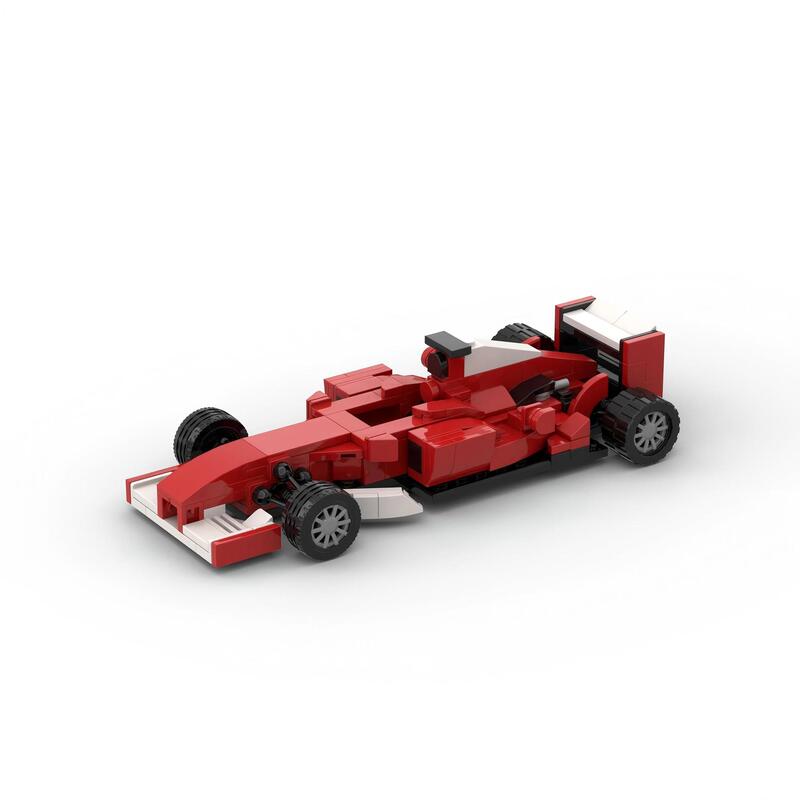 Compatible with Lego Formula MOC-59351 F1 Ferrari F2004 Racing Car Model for Children