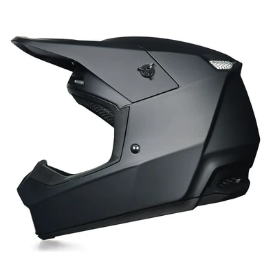 3C Certified Off-Road Motorcycle Helmet, Motosiklet kaskı (dəbilqə) - matte-black-s