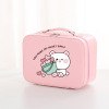 Two-color handheld cartoon cosmetic bag for traveling, small set, internet celebrity