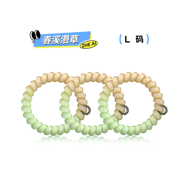 这爱电话线发圈 新款简约高级感头绳时尚高弹力无痕发圈现货发绳|undefined