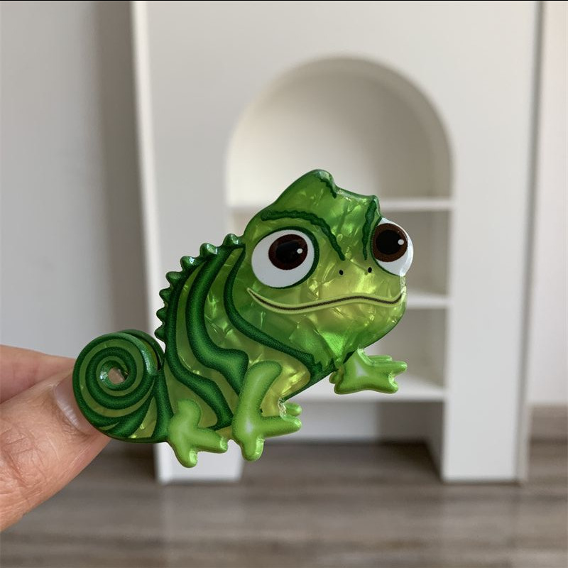 35g Weight Hair Claws Hair Accessories Type 1 Piece Quantity Holiday, Party Occasion Arylic Material Dinosaur Pattern Women's Gender Cute Style Cute Little Dinosaur Acrylic Small Jaw Clip Cute Personality Sweet Niche Hair Claw Hairpin Hair Ornaments New 12