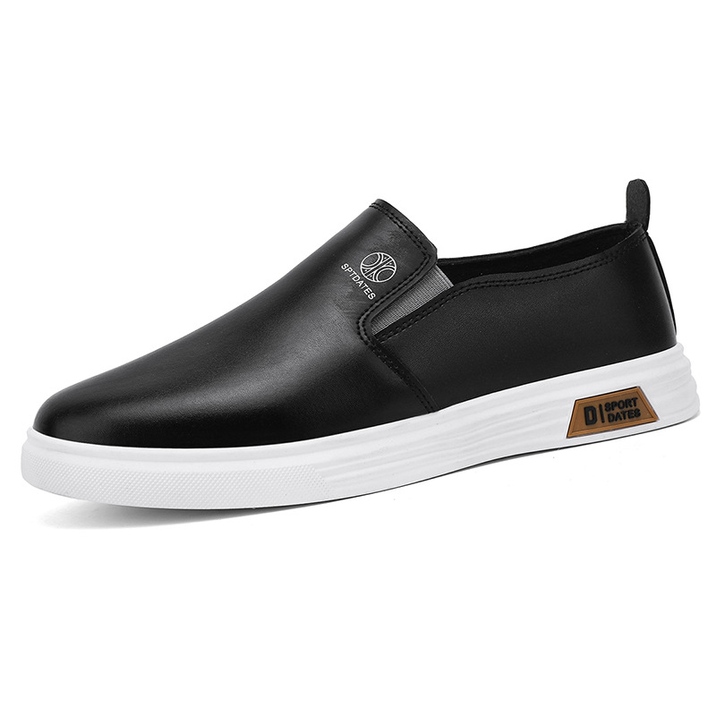 Zapatos de hombre 2024 nuevos zapatos de cuero perezosos de una sola pierna, cómodos, ligeros y transpirables, zapatos Lofu de moda, zapatos de hombre de tendencia de todo fósforo