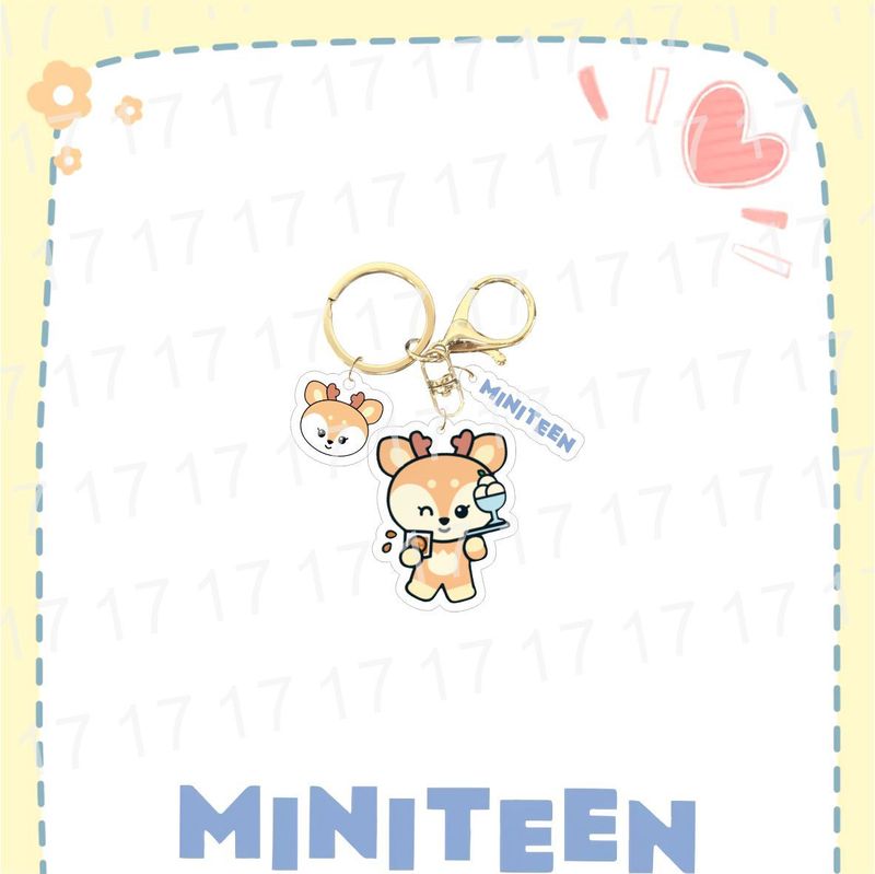 24年SEVENTEENアニメ新作アクリルキーホルダーストラップアクセサリースターグッズ|undefined