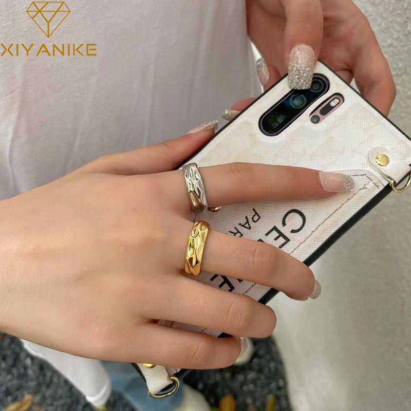 Fashion Korean uneven irregular ring simple geometric open ringpicture12