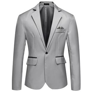 Foreign trade 2023 new fashion solid color men's suit AliExpress cross-border large size business suit men's coat wholesale