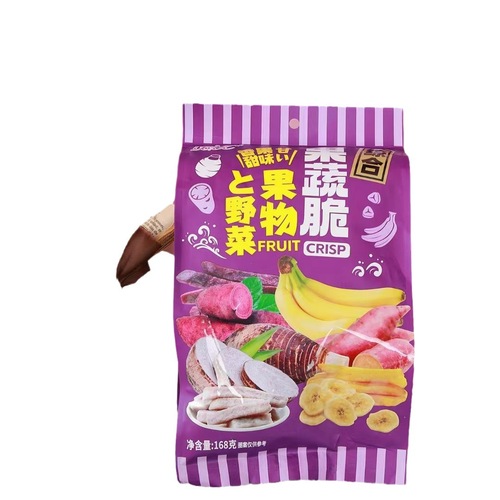 Baoxiang Fruits and Vegetables Crisps 168g Bag, Pineapple Fruit Crisps 100g Dried Fruit Office Snack Wholesale