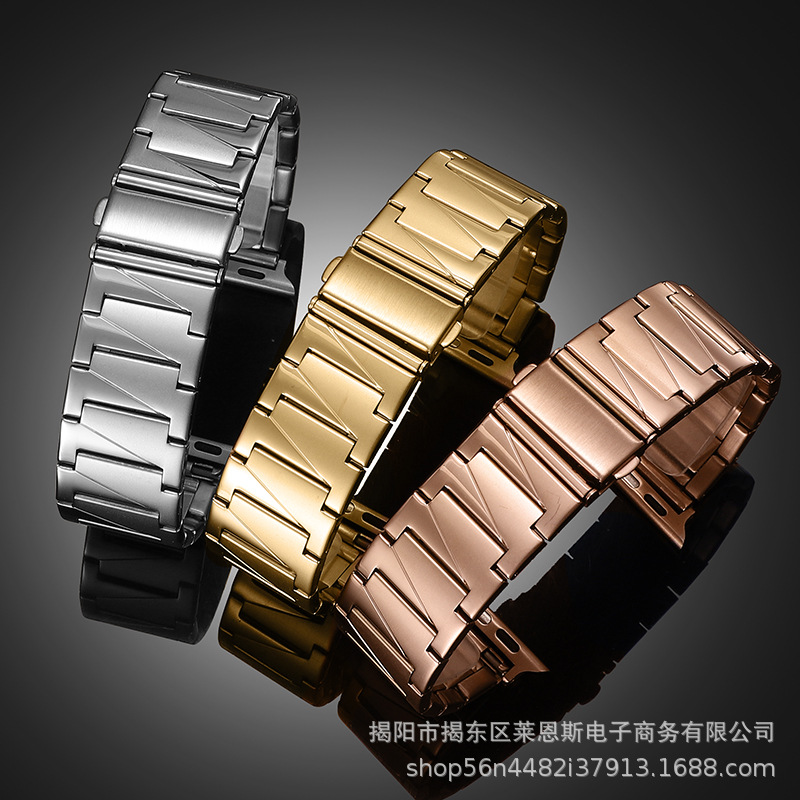 Adecuado para Apple ultra49mm reloj Appl ewatch escalera metal acero inoxidable Huawei Samsung correa de reloj