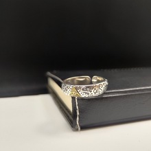 新款复古时尚个性全视之眼银戒指s925银小众设计之眼指环情侣戒