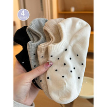A 29252 Polka dot invisible non-slip boat socks �������β�