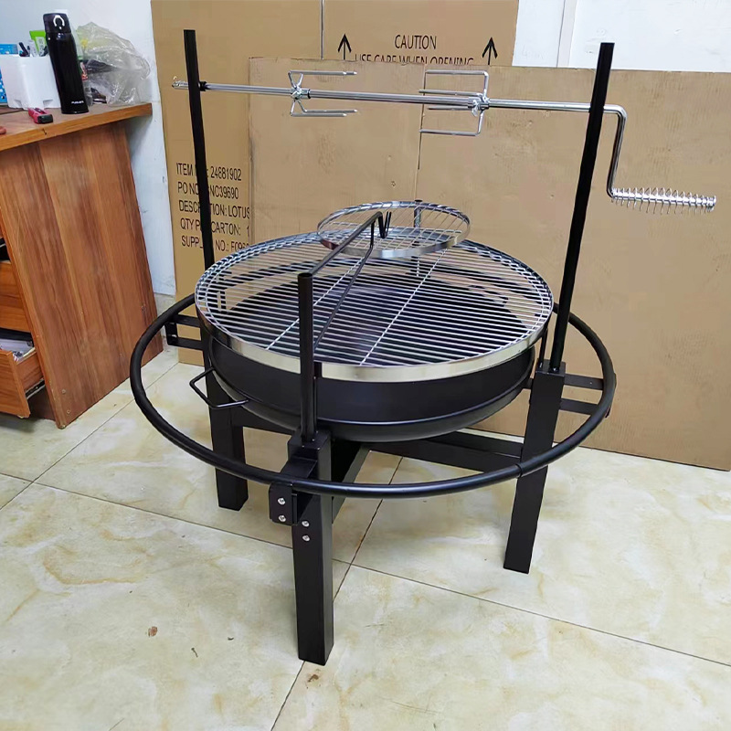 La calidad del fabricante de la fuente es segura, parrilla multifuncional de 24 pulgadas, barra de barbacoa, red de aislamiento, parrilla redonda