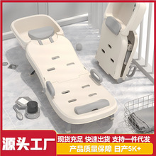 儿童洗头塑料折叠椅躺椅可折叠洗头神器宝宝洗头床折叠洗头发大号