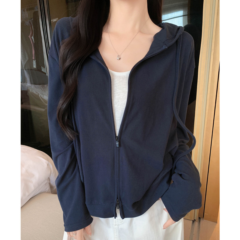 1236 Fashionable Hot-Selling Hooded Zipper Sweatshirt Jacket for Women, Loose and Relaxed Korean Style Long-Sleeve Top for Spring and Autumn 1236 Fashionable Hot-Selling Hooded Zipper Sweatshirt Jacket for Women, Loose and Relaxed Korean Style Long-Sleeve Top for Spring and Autumn