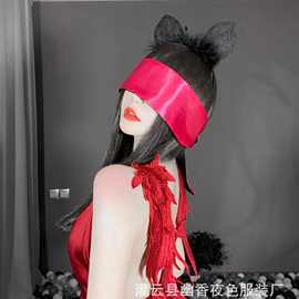 林林婷成人色丁布眼罩穿戴另类玩具配饰男女夫妻情趣眼罩代发2353