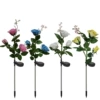 Three-headed roses (remarks for ordering in five colors, red, yellow, blue, pink and white)