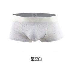 MENCCINO男士內褲男平角褲夏青年透氣性感可愛印花四角內褲潮