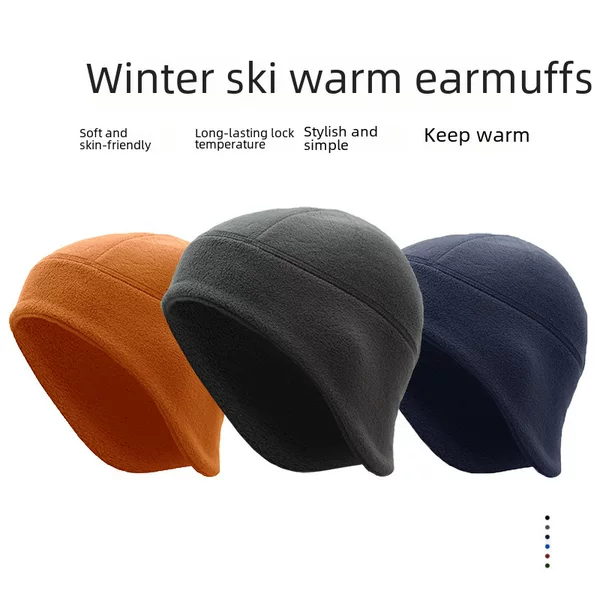 Autumn and winter warm riding cap polar fleece earmuffs outdoor skiing running windproof cold-proof bicycle hat