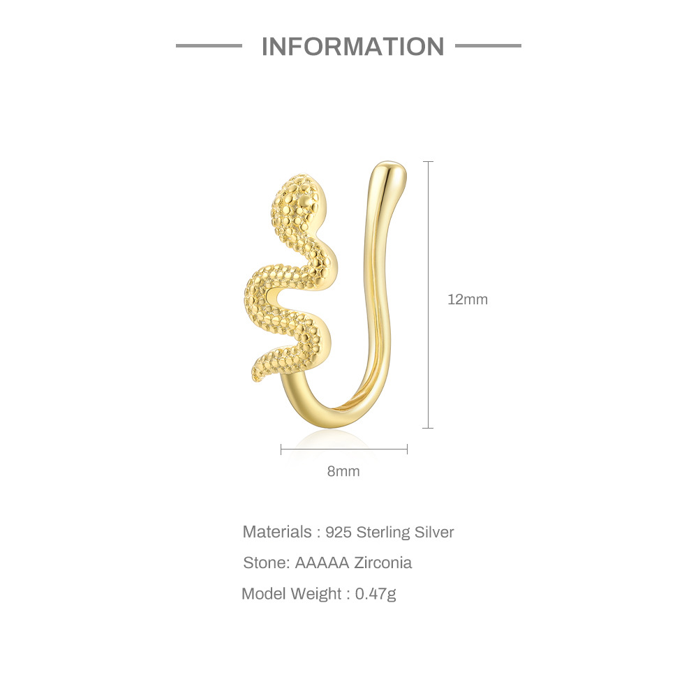 2g Weight Nose Ring Classification 1 Piece Quantity Daily, Street Occasion 925 Sterling Silver Material Star, Moon Pattern Women's Gender Plating Design Simple Style Style 1 Piece Nose Rings & Studs Simple Style Star Moon 925 Sterling Silver Plating 5