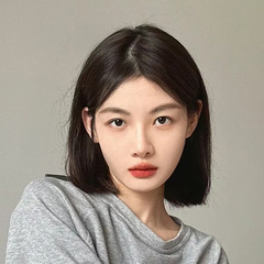 Full head lace front wig for women, middle part, octagonal bangs, black brown, short straight hair, youthful, natural waves, summer, face-fitting.