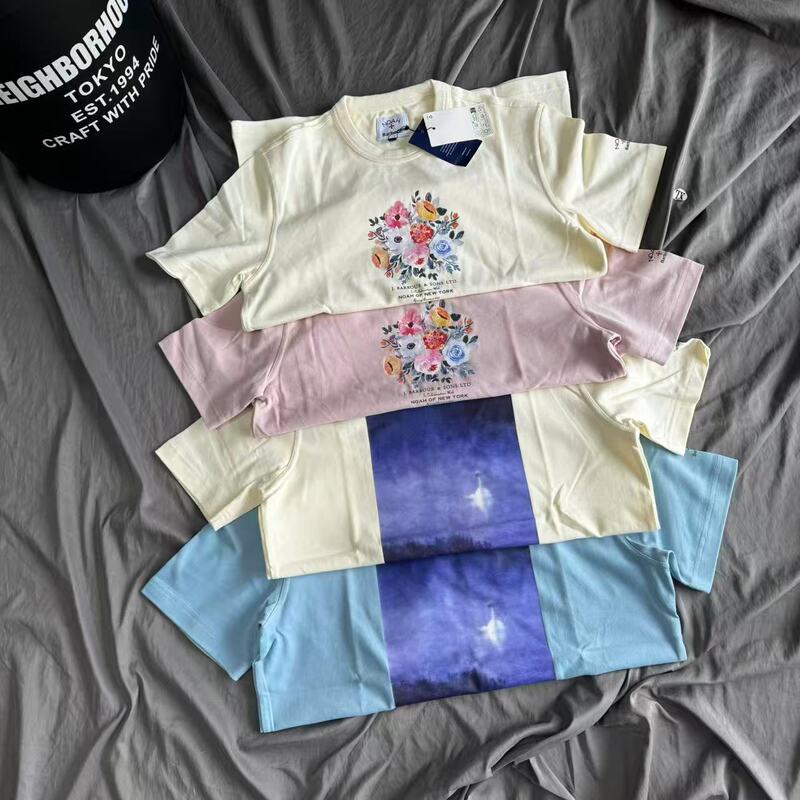 Dropshipping Japanese-Style Trendy Noah Collaboration Barber Long-Staple Cotton Short-Sleeve T-Shirt for Men and Women Dropshipping Japanese-Style Trendy Noah Collaboration Barber Long-Staple Cotton Short-Sleeve T-Shirt for Men and Women