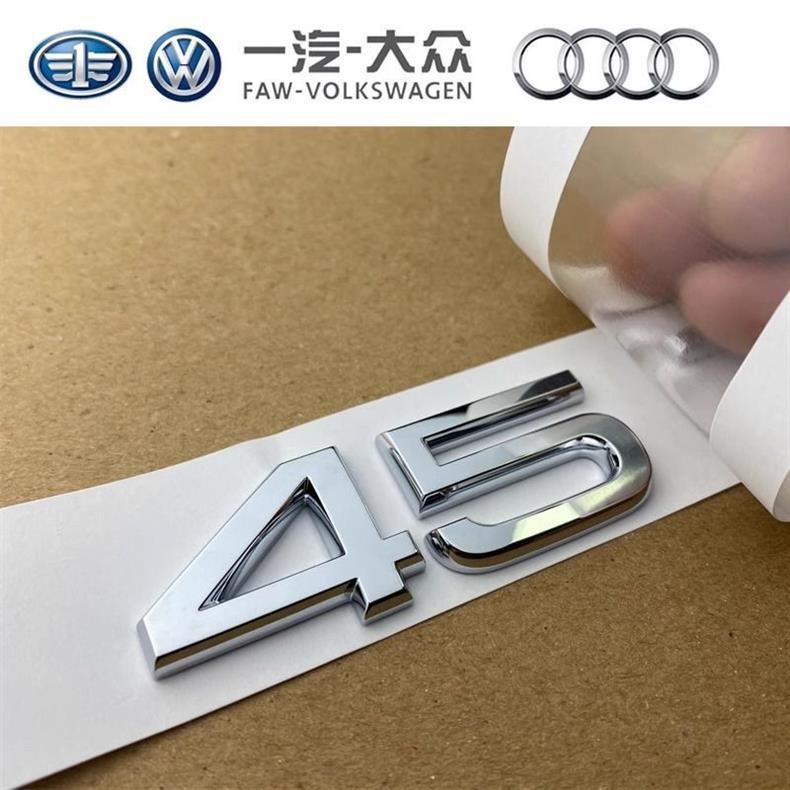 Audi A4L original rear emblem, 45TFSI emblem, four-wheel drive rear badge, 40TFSI displacement sticker, rear lettering emblem, modification emblem