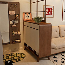 实木鞋柜隔断家用门口玄关一体室内客厅隔断柜2025新款入户收纳储