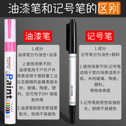 Toyo SA101 paint pen white tire pen touch-up pen green signature pen color non-fading invoicing