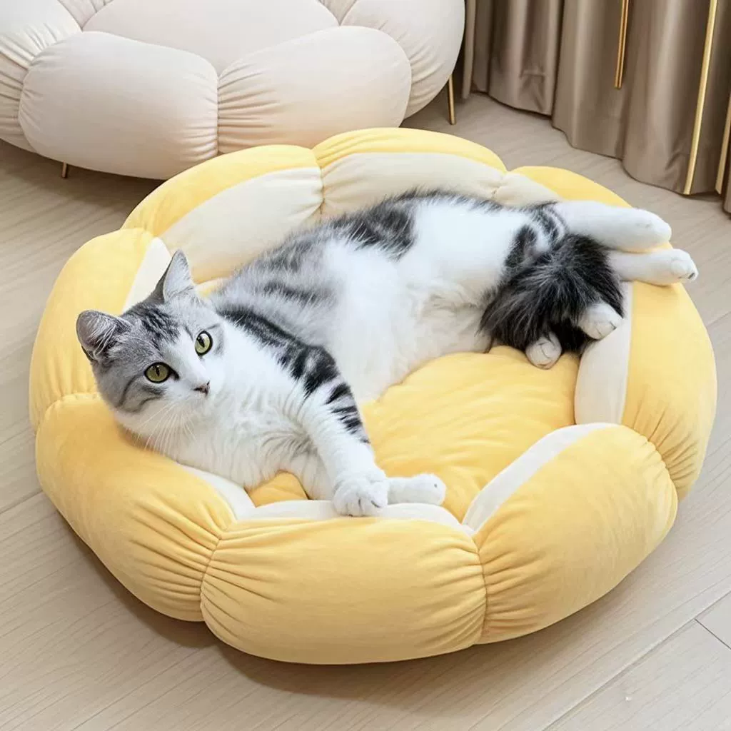 Кошачье гнездо четыре сезона универсальное домашнее животное теплая собачье гнездо кошачий принадлежности кошачье кровать яичный пирог гнездо красная кошка