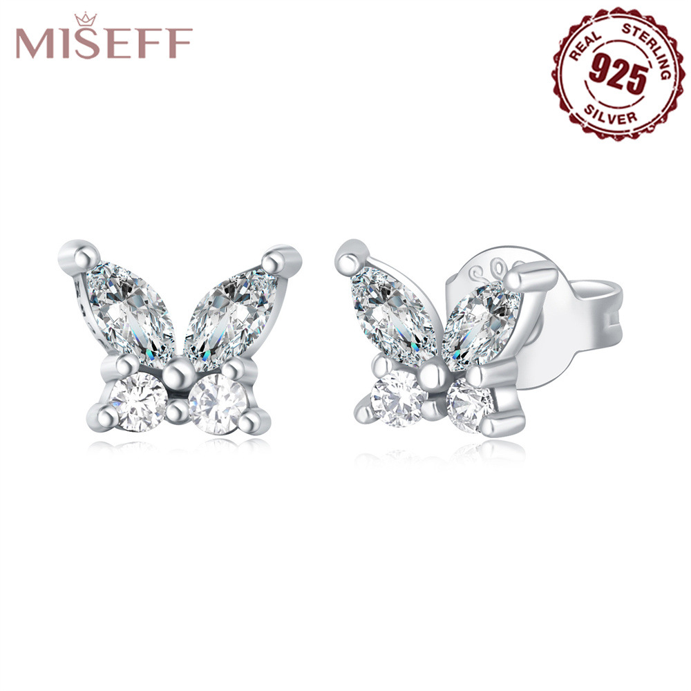 Transfronterizo al por mayor S925 plata esterlina mariposa libélula abeja pendientes pendientes joyería europea y americana joyería mujer