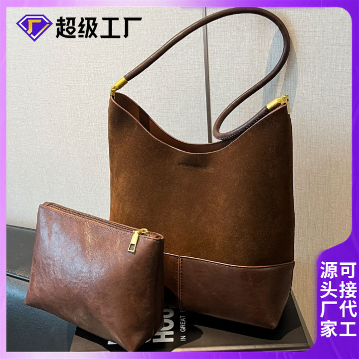 Fashion Niche Design Tote Bag Women's Bag 2025 New Casual Retro Commuter Bag Large Capacity Shoulder Bag