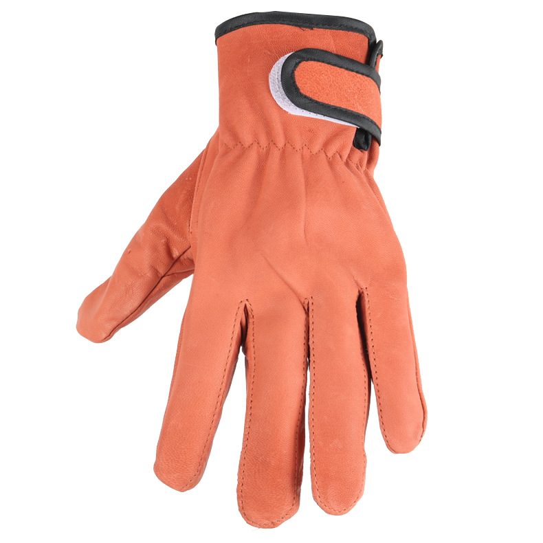 Guantes marrones de piel de oveja de doble capa guantes de conductor guantes soldadores de protección contra quemaduras guantes transfronterizos de aislamiento térmico cortos