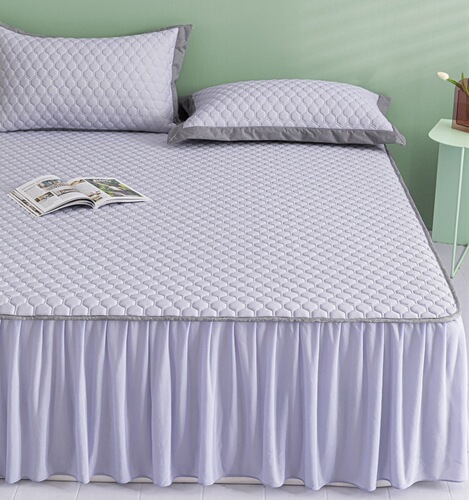 BB4C Wholesale Latex Cooling Mat Set of Three Summer Washable Ice Silk Bed Skirt Item with Foldable Design