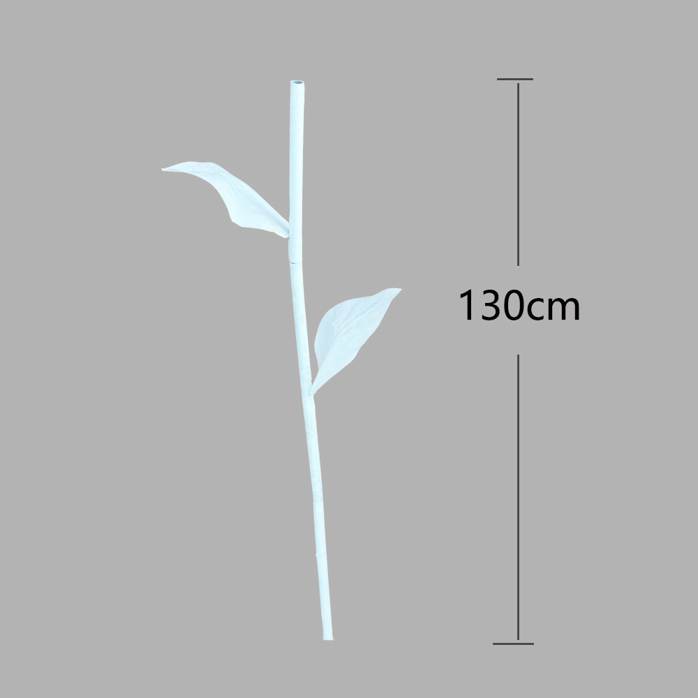 White 1.3 m flower pole