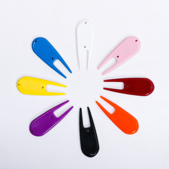 Golf Plastic Green Fork Turf Repair Tool Ball Fork Golf Plastic Fork Course Supplies Accessories