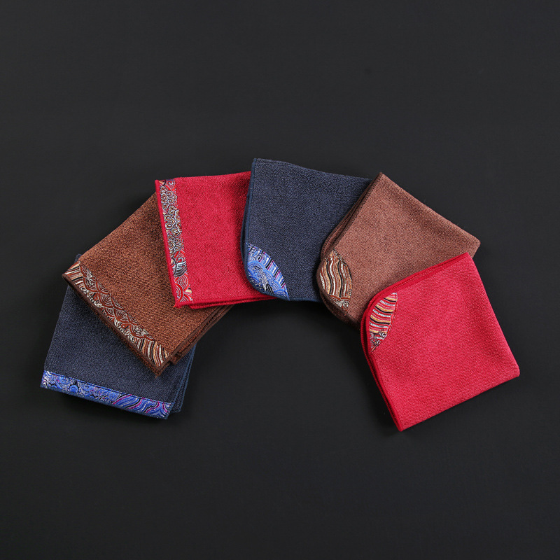 Wholesale Thickened Tea Towel Tea Cloth Absorbent Zen Square Fine Fiber Cloth Tea Tray Accessories Tea Set Special Towel Rag