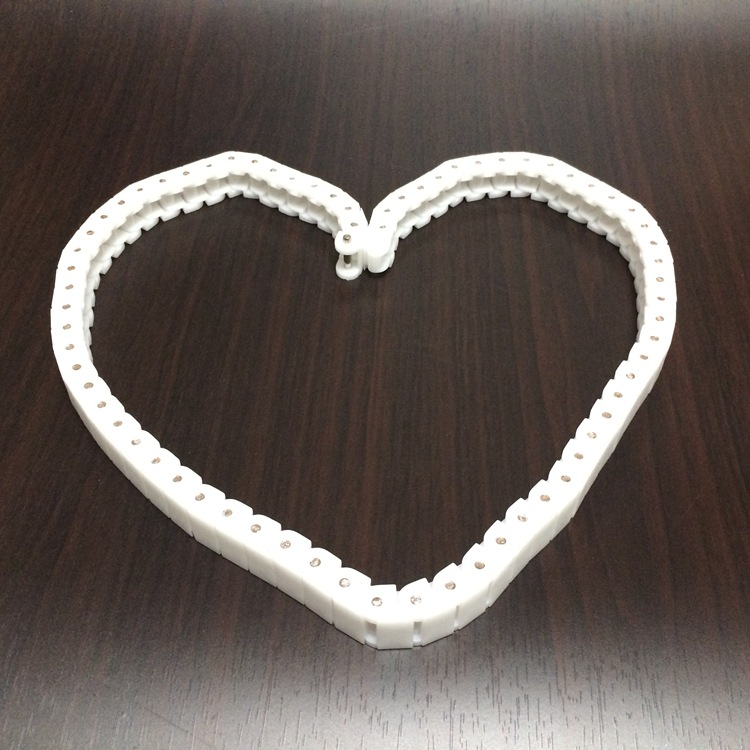 RS40P黑/白色链条 上下料机专用传动链条 不锈钢销POM链批发