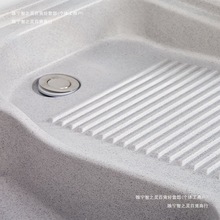 大理石搓衣板洗衣洗衣池石英石一体洗衣台带盆室外阳台庭院家用