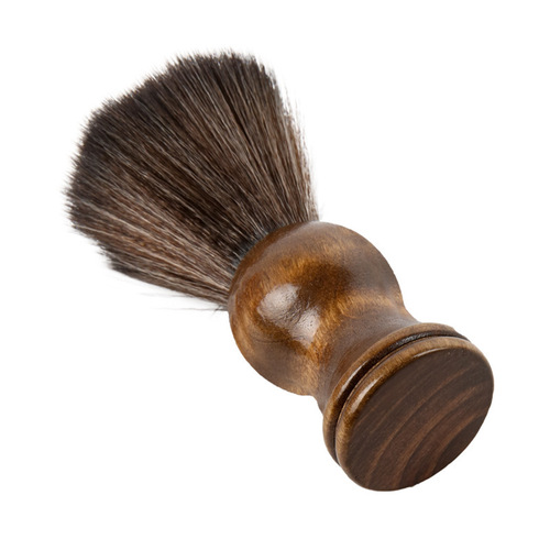 Barber shop soft bristle sweeping brush cleaning brush men's shaving foaming brush wooden handle beard brush care brush hairdressing tool