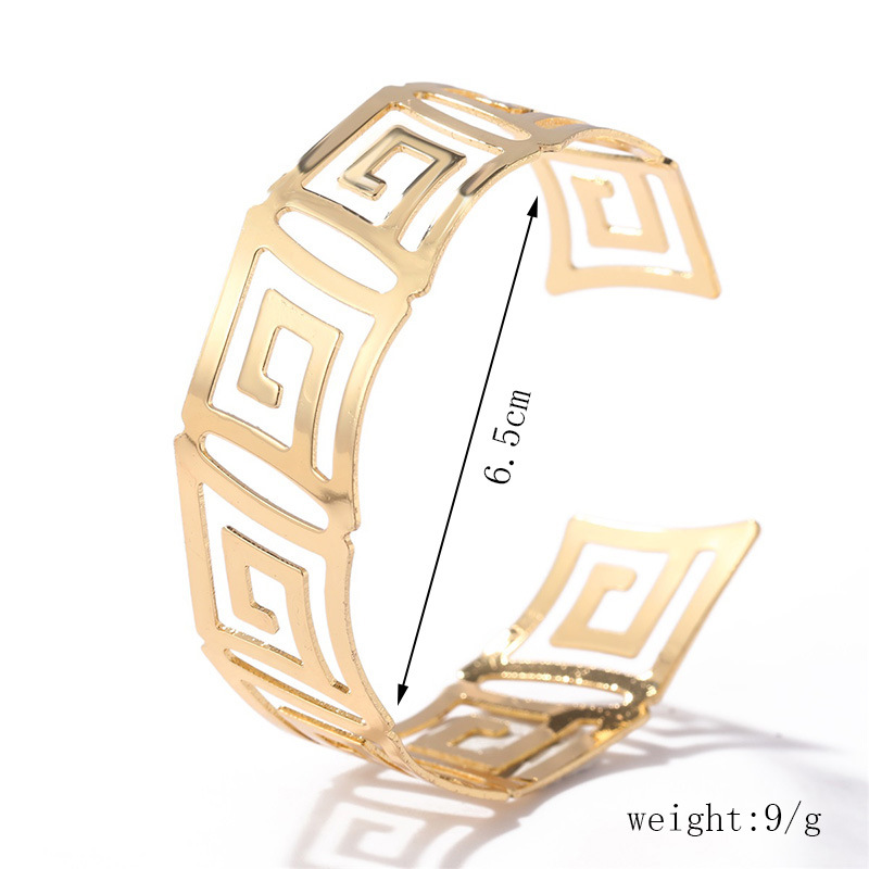 Fashion Solid Color Alloy Plating Bangle