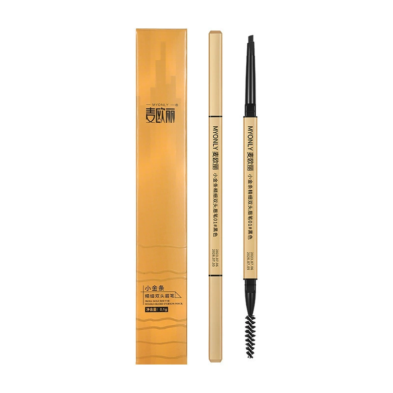 [麦欧丽小金条双头眉笔极细易上色不晕染三角头眉笔eyebrow pencil]