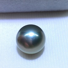 大溪地海水珍珠 15-16mm近正圆饱满强光微微瑕大面干净无暇