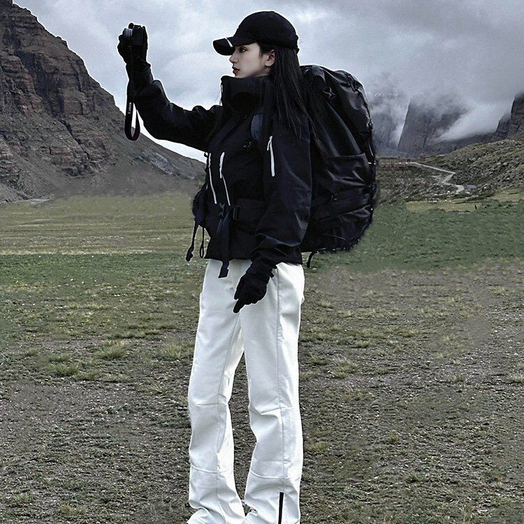 Fuyan White Outdoor Pants for Women 2025 Spring and Autumn New Style Windproof Waterproof Wear-Resistant Hiking Couple's Mountaineering Pants Fuyan White Outdoor Pants for Women 2025 Spring and Autumn New Style Windproof Waterproof Wear-Resistant Hiking Couple's Mountaineering Pants