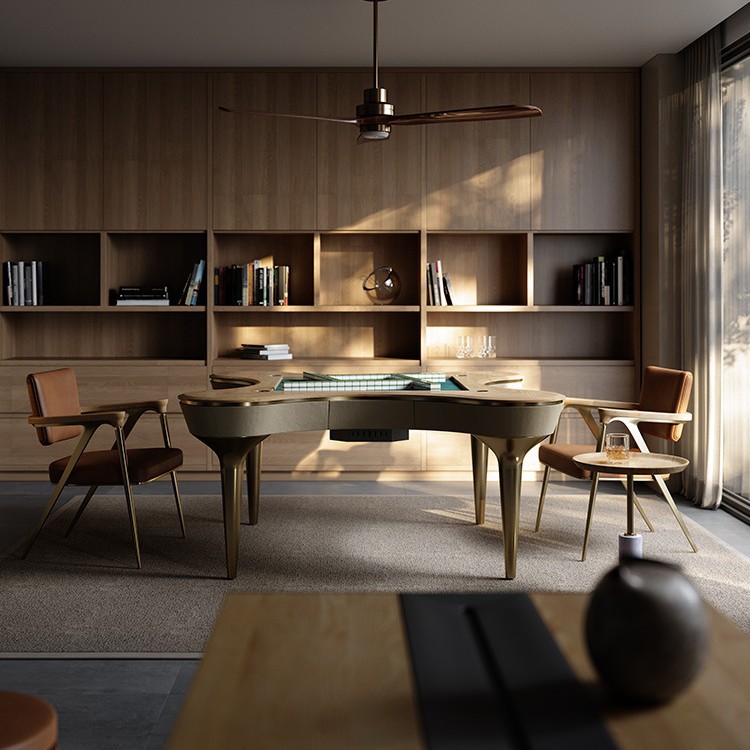 Mesa de mahjong de madera maciza, sala de recreación de la villa, mesa de centro automática, mesa de mahjong, mesa de ajedrez y cartas integrada, mesa de comedor ligera y de lujo de alta gama