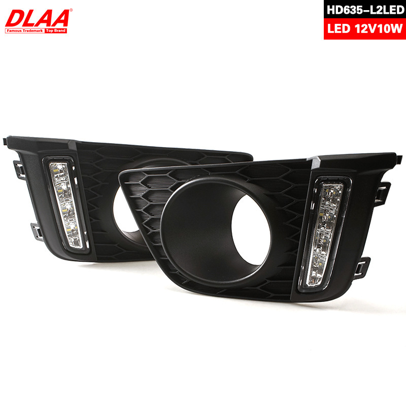 Aplicable a Honda 14 15 16 años Fit RS LED Niebla delantera GK5 Renovación de la luz diurna de la barra delantera