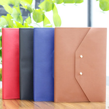 新款平装明扣三折笔记本记事本创意商务加厚活页本道林纸学生