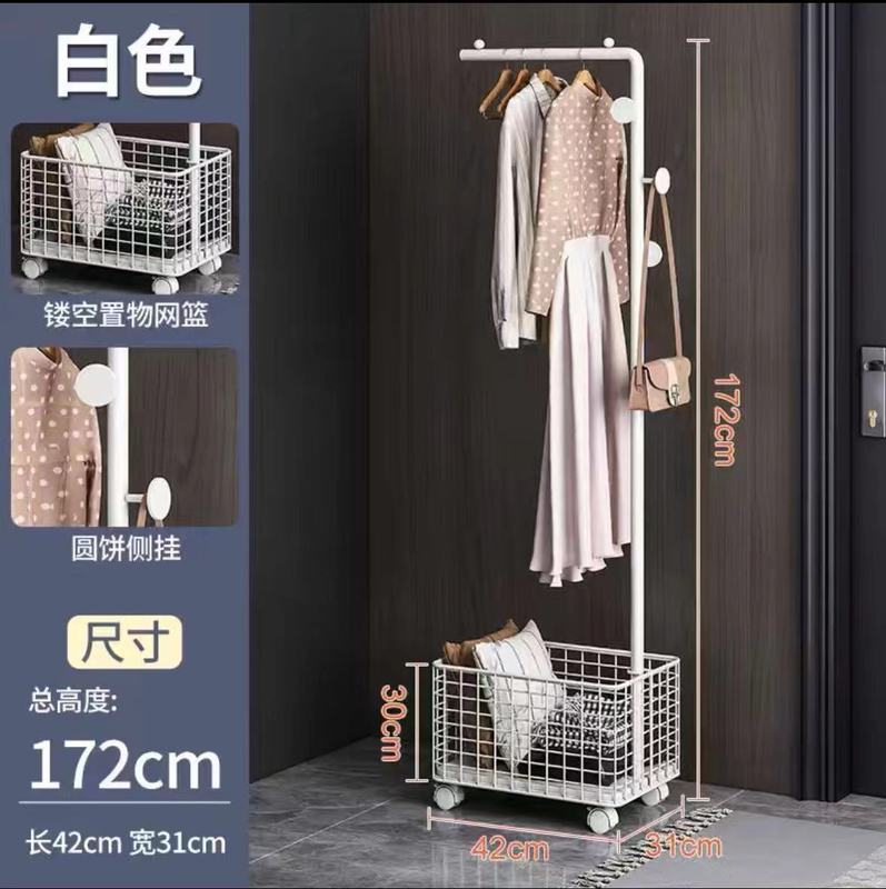 賃貸住宅用のシンプルな洋服ラックはスペースを占有せず、家庭用屋内洋服ラック、部屋の洋服ラック、小さな物干しロッド|undefined