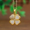 Pendant, four-leaf clover