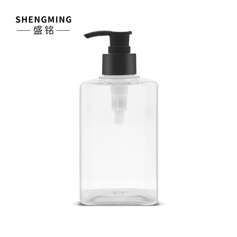 ペットスクエアローション透明ボトル 250ML—500ML シャンプーシャワージェル空ボトルコンディショナープレスボトル|undefined