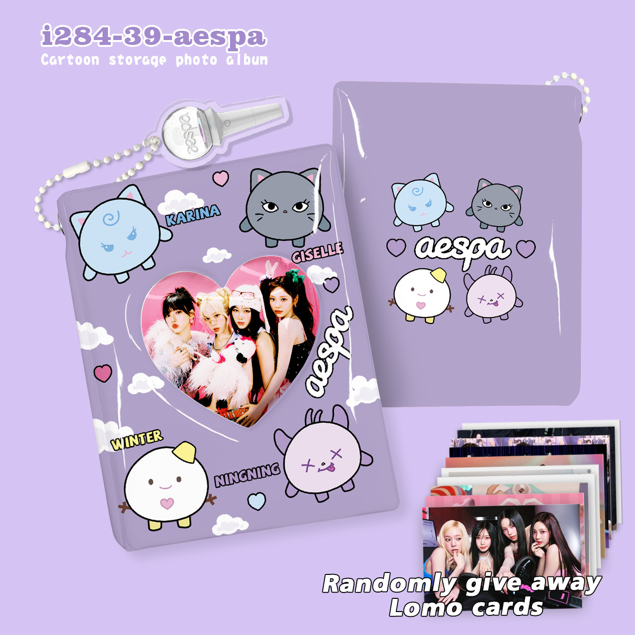 KPOP 스타 만화 카드 책 20 페이지 40 카드 저장 책 스타 아크릴 펜던트 3 인치 사진 카드 앨범