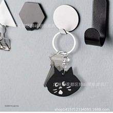 日系新款net惊讶猫手拿包可爱卡通手腕包简约收纳包硬币包钥匙扣